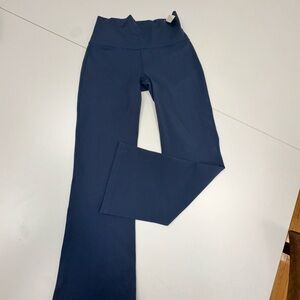 Alia Deep Blue Flared Leggings